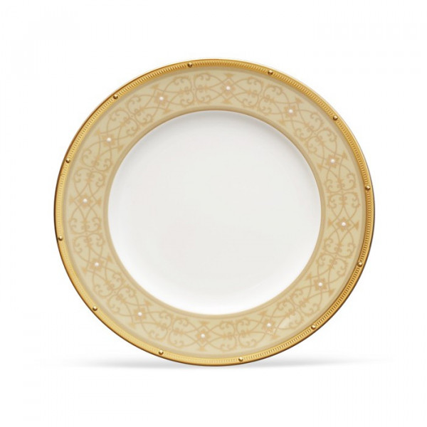 Rochelle Gold Accent Plate - Noritake Rochelle Gold Accent Plate - Noritake