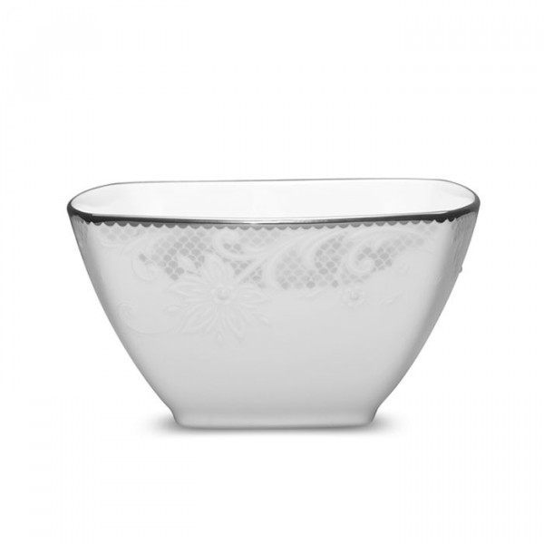 Chantilly Blanche Square Bowl - 4916 - Noritake Chantilly Blanche Square Bowl - 4916 - Noritake