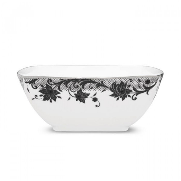 Chantilly Noire Square Bowl - Noritake Chantilly Noire Square Bowl - Noritake