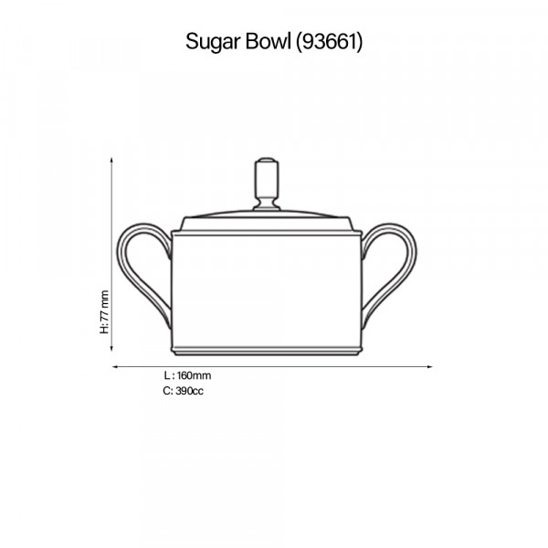 Broome Street Sugar Bowl - Noritake - 4913/93661 Broome Street Sugar Bowl - Noritake - 4913/93661