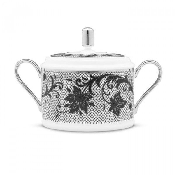 Chantilly Noire Sugar Bowl - Noritake - 4917/93661 Chantilly Noire Sugar Bowl - Noritake - 4917/93661