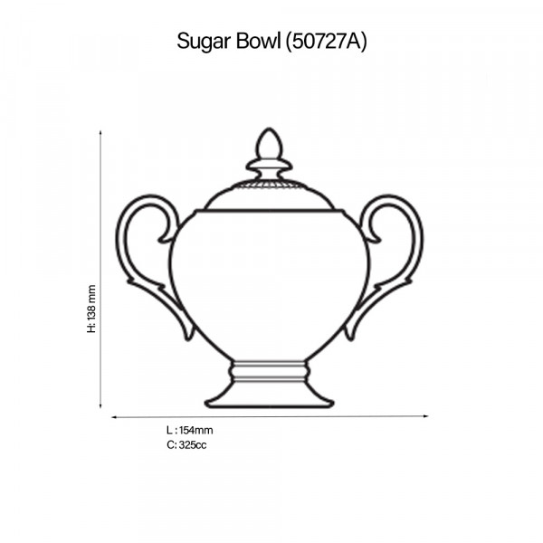 Jardin Fleuri Sugar Bowl - Noritake 