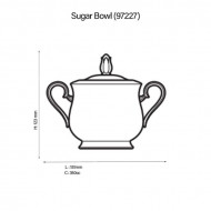 Odessa Platinum Sugar Bowl - Noritake 