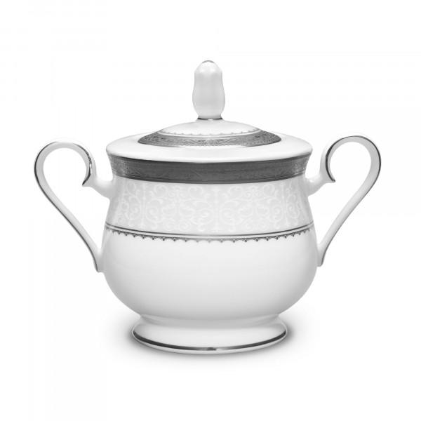 Odessa Platinum Sugar Bowl - Noritake Odessa Platinum Sugar Bowl - Noritake