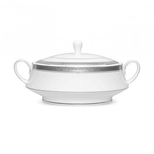 Crestwood Platinum Casserole - Noritake - 4166/91129