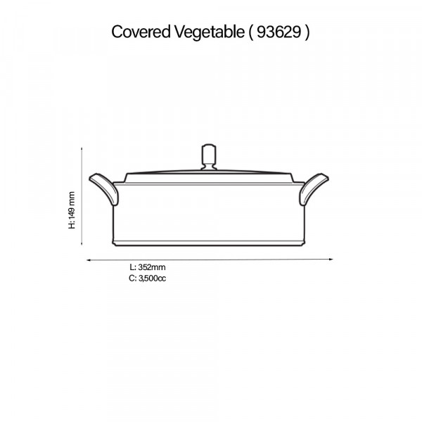 Maestro Casserole - Noritake - 4839/93629 Maestro Casserole - Noritake - 4839/93629
