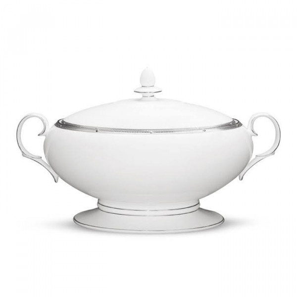 Rochelle Platinum Casserolle - Noritake Rochelle Platinum Casserolle - Noritake