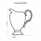 Islay Platinum Creamer - Noritake Islay Platinum Creamer - Noritake