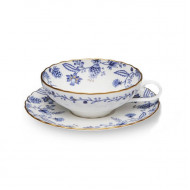 Blue Sorrentino Tea Cup with Saucer - Noritake - 4562/58043cs