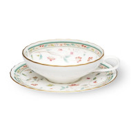 Hana Sarasa Tea Cup with Saucer - Noritake 