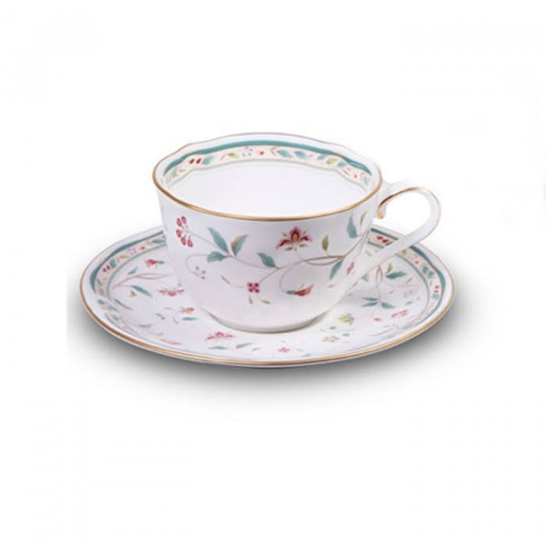 Hana Sarasa Tea Cup with Saucer - Noritake Hana Sarasa Tea Cup with Saucer - Noritake