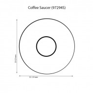 Odessa Platinum Coffee Saucer - Noritake 