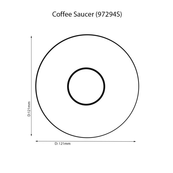 Odessa Platinum Coffee Saucer - Noritake 
