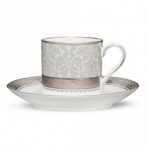 Odessa Platinum Coffee Saucer - Noritake 