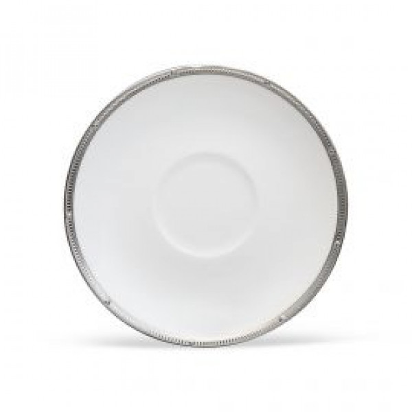 Rochelle Platinum Coffee Saucer - Noritake Rochelle Platinum Coffee Saucer - Noritake