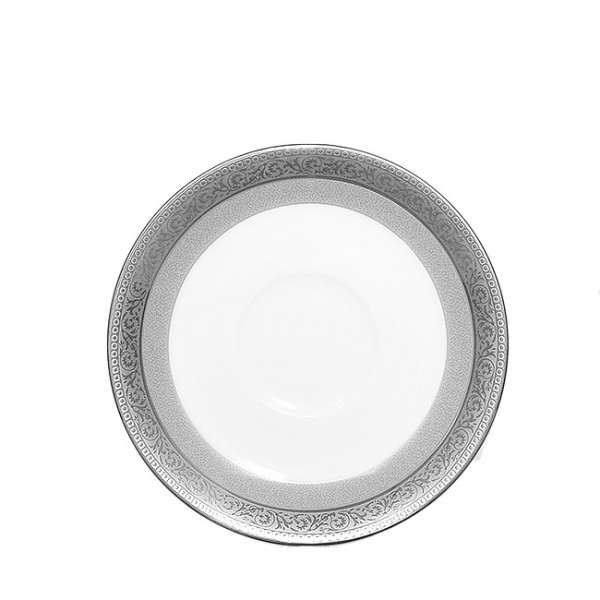 Summit Platinum Coffee Saucer - Noritake Summit Platinum Coffee Saucer - Noritake
