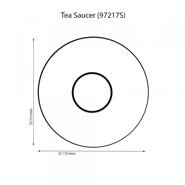 Summit Platinum Tea Saucer - Noritake Summit Platinum Tea Saucer - Noritake