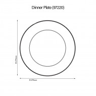 Islay Platinum Dinner Plate - Noritake 