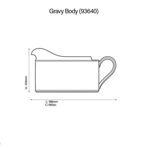 Broome Street Gravy Body With Saucer - Noritake - 4913/93640cs 