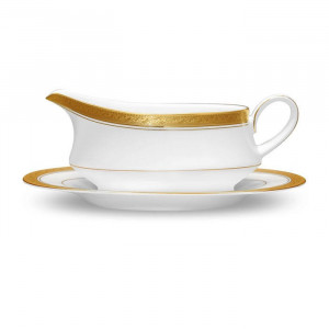 Crestwood Gold Gravy Body With Saucer - Noritake 