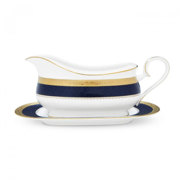 Odessa Cobalt Gold Gravy Body with saucer - Noritake Odessa Cobalt Gold Gravy Body with saucer - Noritake