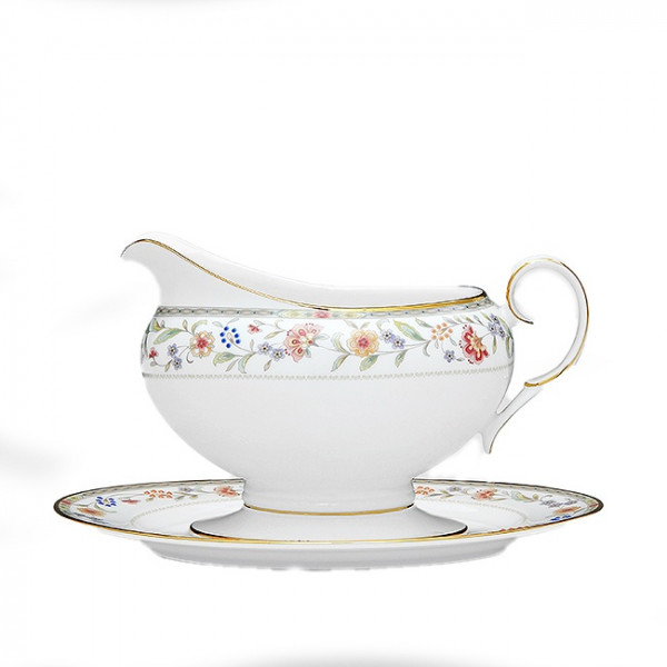 Primrose Gravy Body With Saucer - Noritake Primrose Gravy Body With Saucer - Noritake