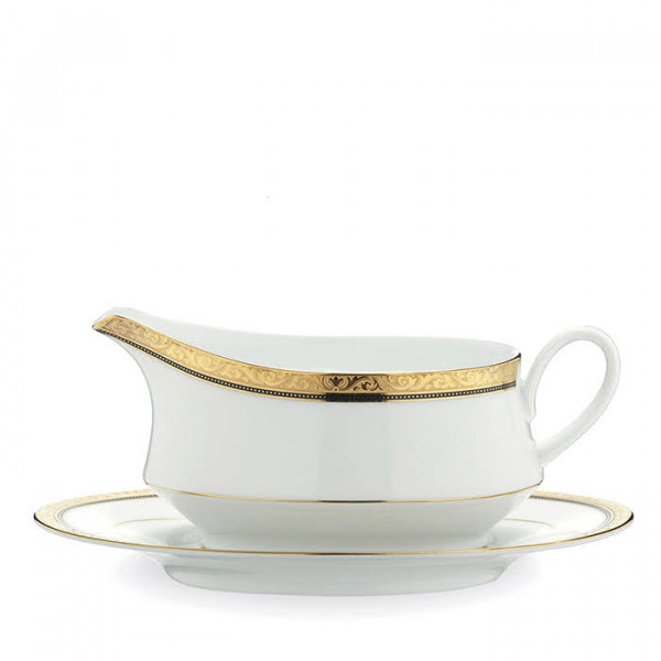 Regent Gold Gravy Body With Saucer - Noritake Regent Gold Gravy Body With Saucer - Noritake