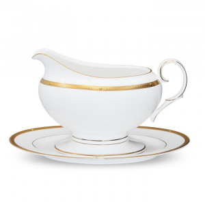 Rochelle Gold Gravy Body With Saucer - Noritake 