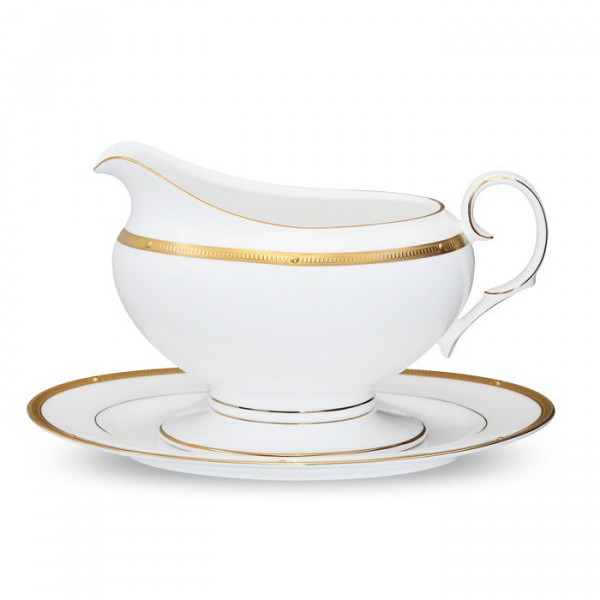 Rochelle Gold Gravy Body With Saucer - Noritake Rochelle Gold Gravy Body With Saucer - Noritake