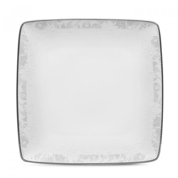 Chantilly Blanche Square Plate - 4916 - Noritake Chantilly Blanche Square Plate - 4916 - Noritake