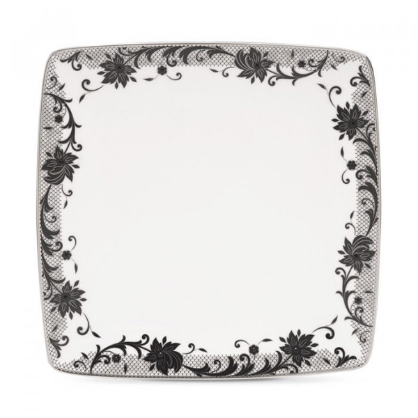 Chantilly Noire Square Plate - Noritake Chantilly Noire Square Plate - Noritake