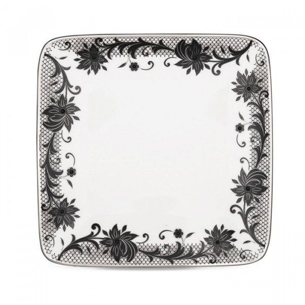 Chantilly Noire Square Plate - Noritake Chantilly Noire Square Plate - Noritake