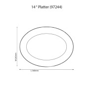 Islay 14″ Platter - Noritake - 4885/97244 