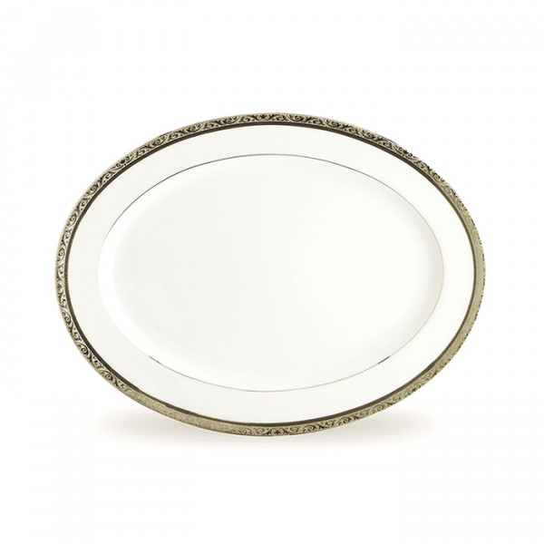 Regent Platinum Platter - Noritake - 4333/91344 Regent Platinum Platter - Noritake - 4333/91344