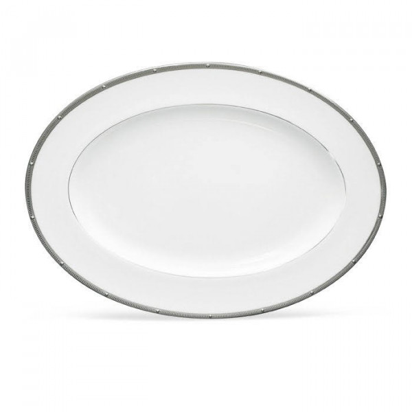 Rochelle Platinum Platter - Noritake Rochelle Platinum Platter - Noritake