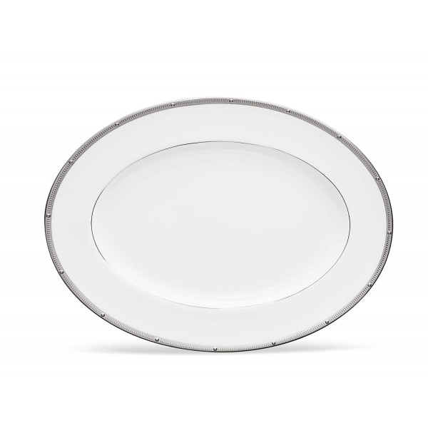 Rochelle Platinum Platter - Noritake Rochelle Platinum Platter - Noritake