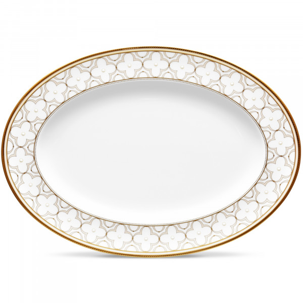 Trefolio Gold Platter - Noritake Trefolio Gold Platter - Noritake