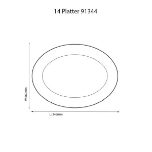 Austin Platinum Rice Platter - Noritake - 4360/91344