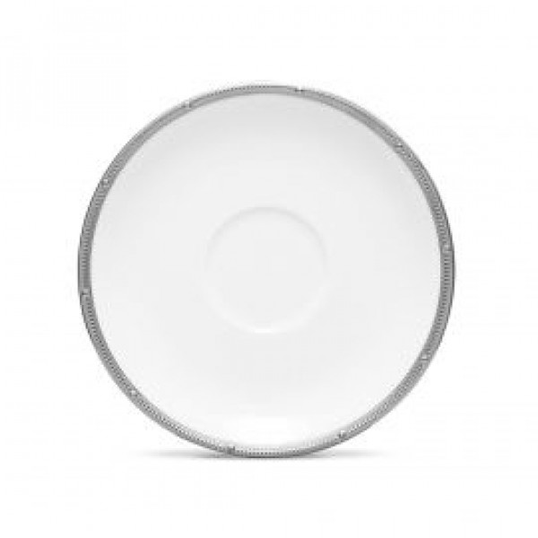 Rochelle Platinum Soup Saucer - Noritake Rochelle Platinum Soup Saucer - Noritake