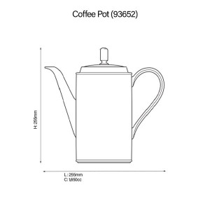 Broome Street Coffee Pot - Noritake - 4913/93652