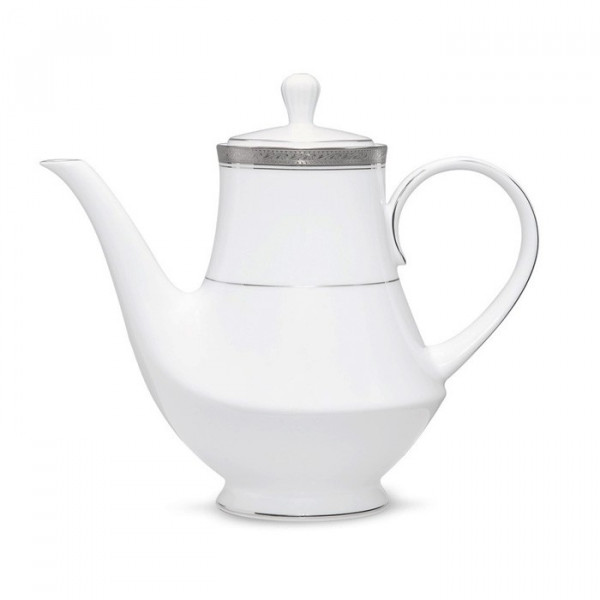 Crestwood Platinum Coffee Pot - Noritake Crestwood Platinum Coffee Pot - Noritake
