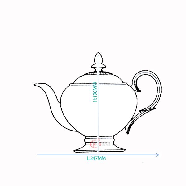 Jardin Fleuri Tea Pot - Noritake 