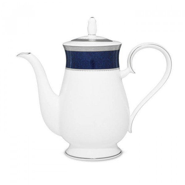 Odessa Cobalt Platinum Coffee Pot - Noritake 