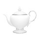 Rochelle Platinum Tea Pot - Noritake Rochelle Platinum Tea Pot - Noritake